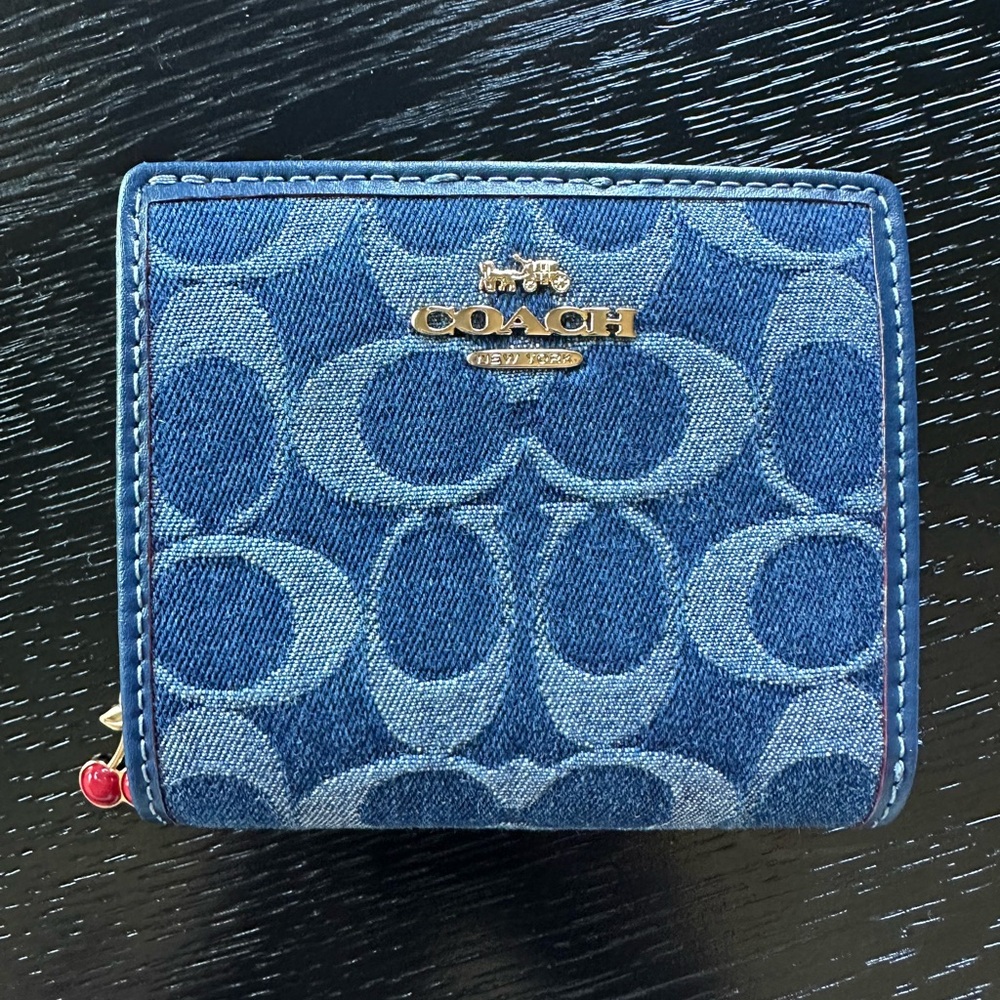 Coach Denim Collection Snap Wallet